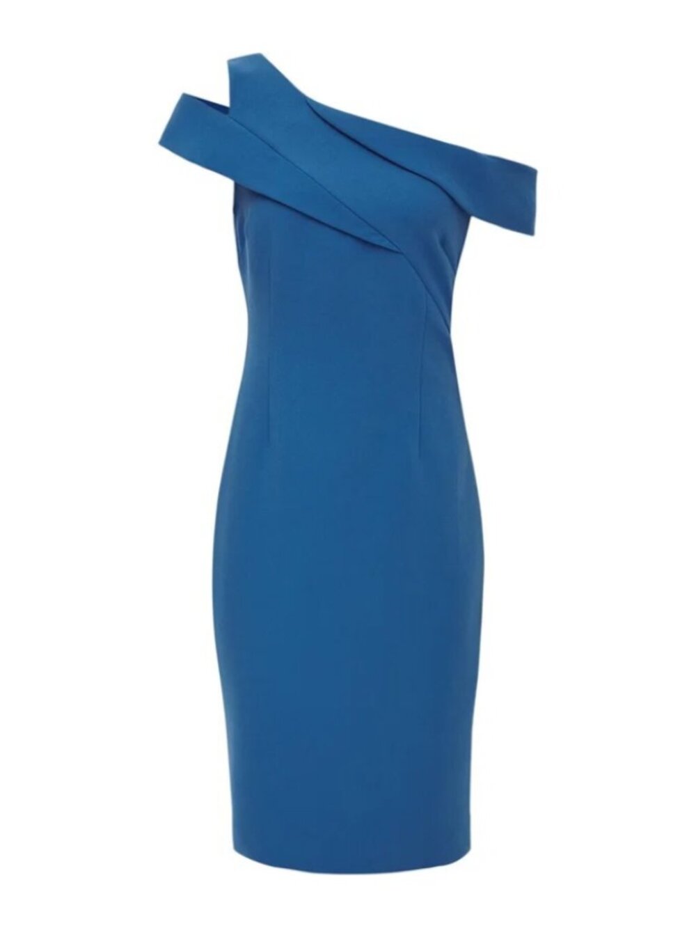 REISS Blue Off Shoulder Bodycon Cocktail Dress US 4 NWOT